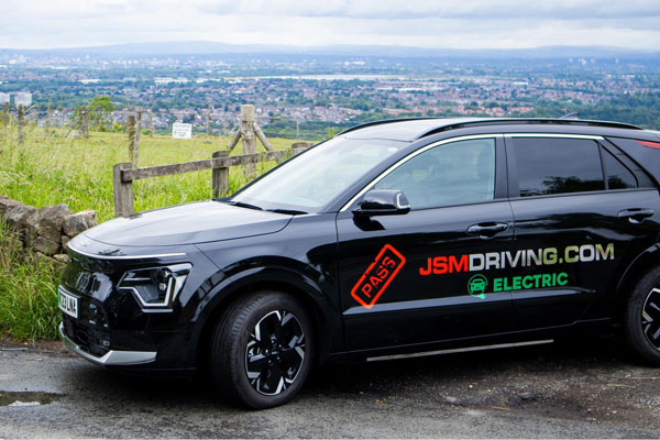 JSMDriving.com learner driving car overlooking Stockport.